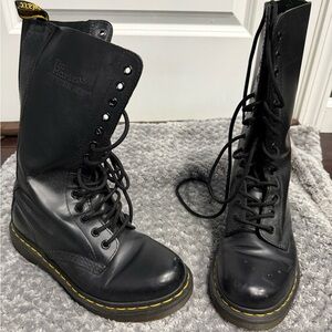 Dr. Martens Black High-Top Combat Boots